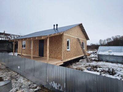 Построенный СИП дом 8x10