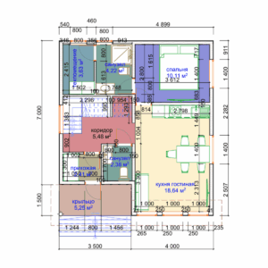 Проект Классик К5 1 этаж 90 м2
