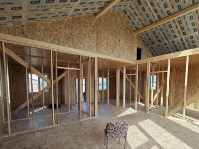 Вариант дом с планировкой 100 м2 из сип панелей
