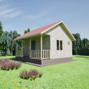 Дачный дом классический 30 м