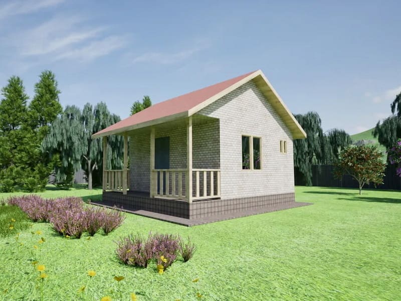 Дачный дом классический 30 м