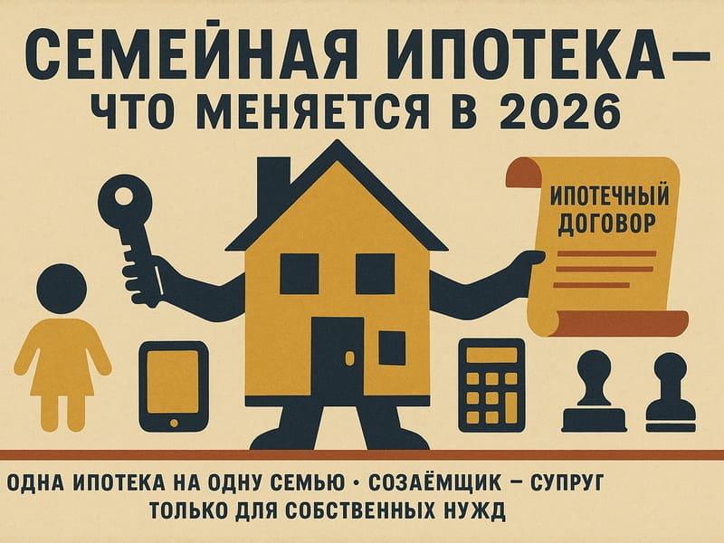 Новая программа льготного ипотечного кредитования с 2026 года